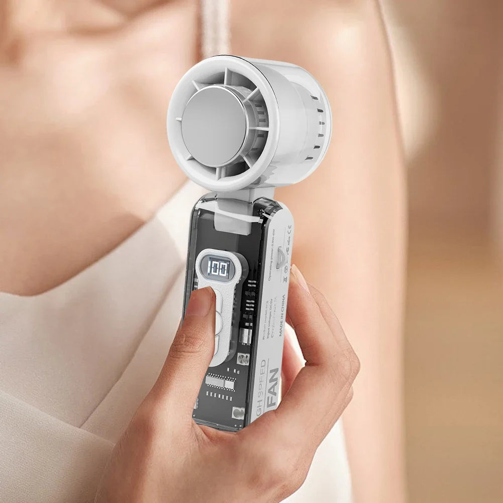 Cooling Breeze | Handheld Misting Fan with Adjustable Speed | Portable Design for Rapid Cooling