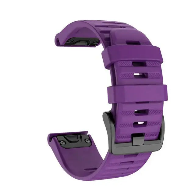 Silicone Smartwatch Band | QuickFit Replacement Strap 20mm 22mm 26mm | Flexible Sport Watch Band for Active Lifestyles