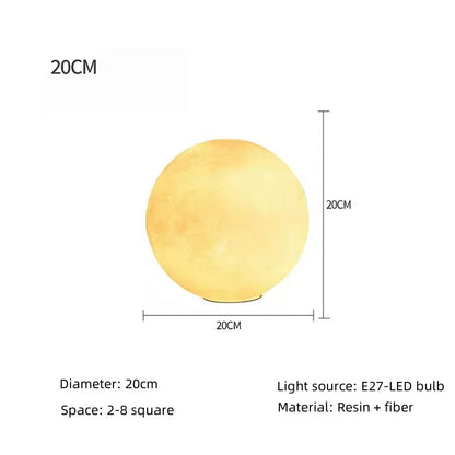 Sphere Standing Lamp with Adjustable Brightness LED | Modern Accent Light for Bedroom & Living Room Décor | Plug-In Design | Dimmable Ambien