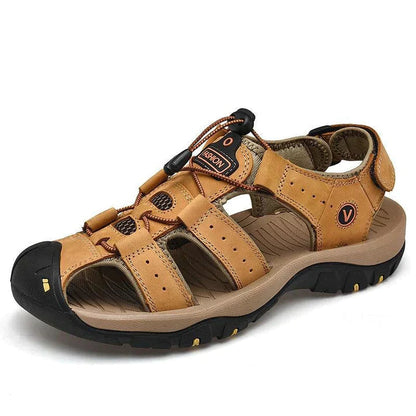 Men's Arch Support Slip-On Sandals – Cushioned Footbed, Anti-Slip Tread for All-Day Walking & Hiking