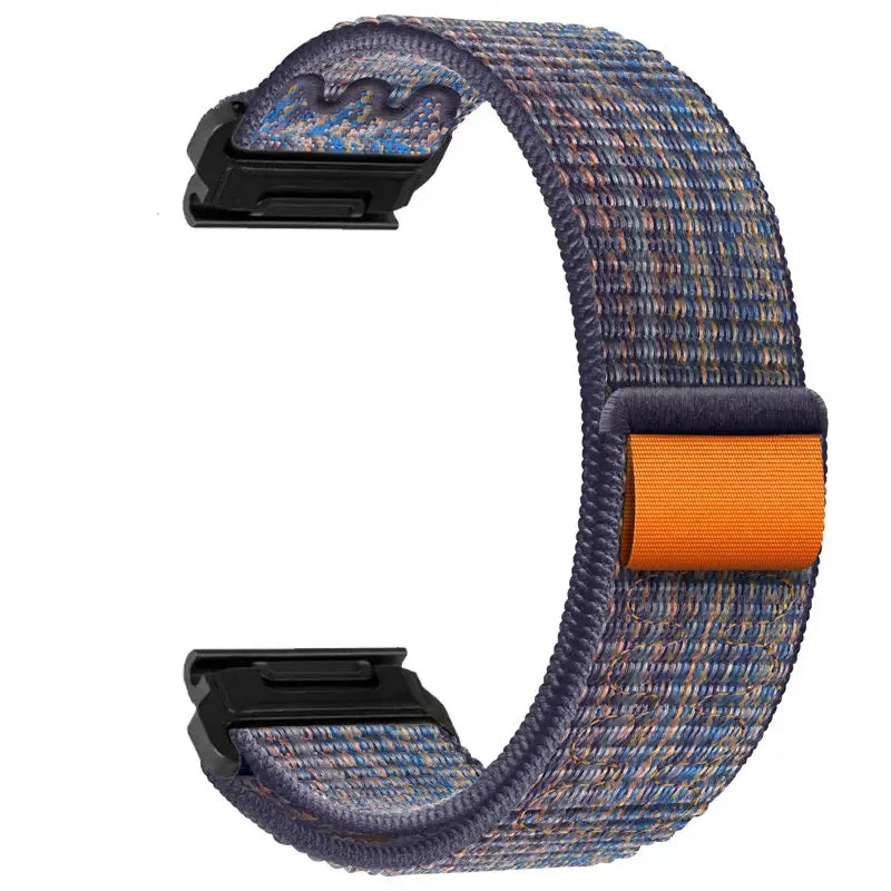 Adjustable Nylon Hook-and-Loop Smartwatch Band – Breathable Sports Strap for Fitness Tracking