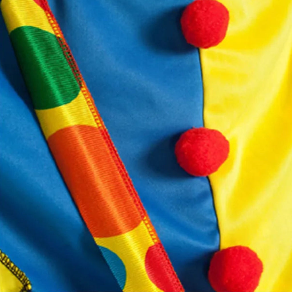 Costume de clown festif | Tenue de cirque colorée offrant une grande liberté de mouvement | Parfait pour Halloween et les soirées à thème