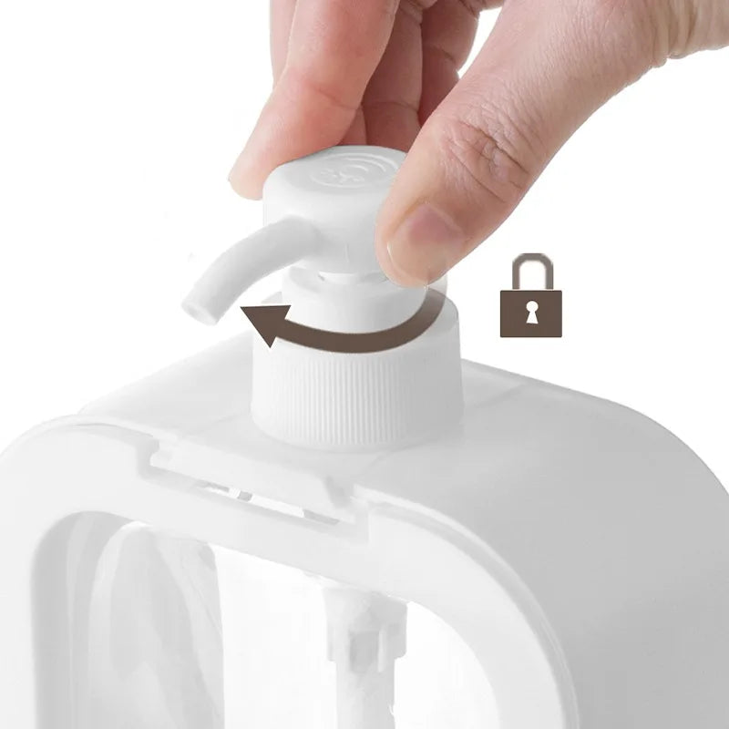 Countertop Liquid Soap Pump Bottle 11 oz Capacity ABS Plastic Modern Nordic Style for Hand Wash Dish Soap Kitchen Bathroom Sink