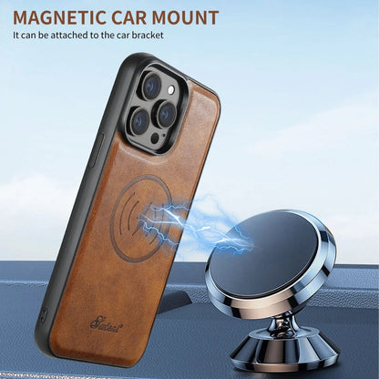Folio Phone Case with Card Holder for iPhone 15, 15 Pro, 15 Plus, 15 Pro Max – Textured Finish with Raised Edge Protection