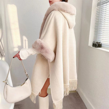 Ortekor Cozy Wearable Blanket Poncho with Silky Lining | Stylish Long Design for Ultimate Comfort