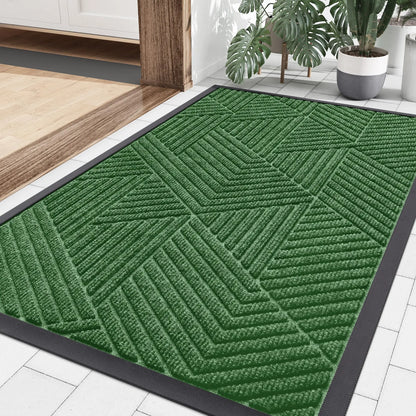 Entryway Rug Non-Slip Absorbent Indoor Outdoor Welcome Mat for Front Door Hallway Patio Garage Apartment Entrance Home Decor