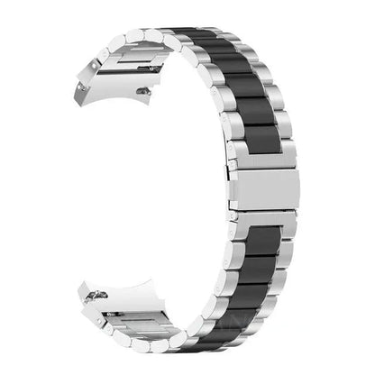 Stainless Steel Watch Band for Samsung Galaxy Watch 4 & 5 – Quick-Release Metal Strap with Adjustable Links, Compatible with 40mm 44mm