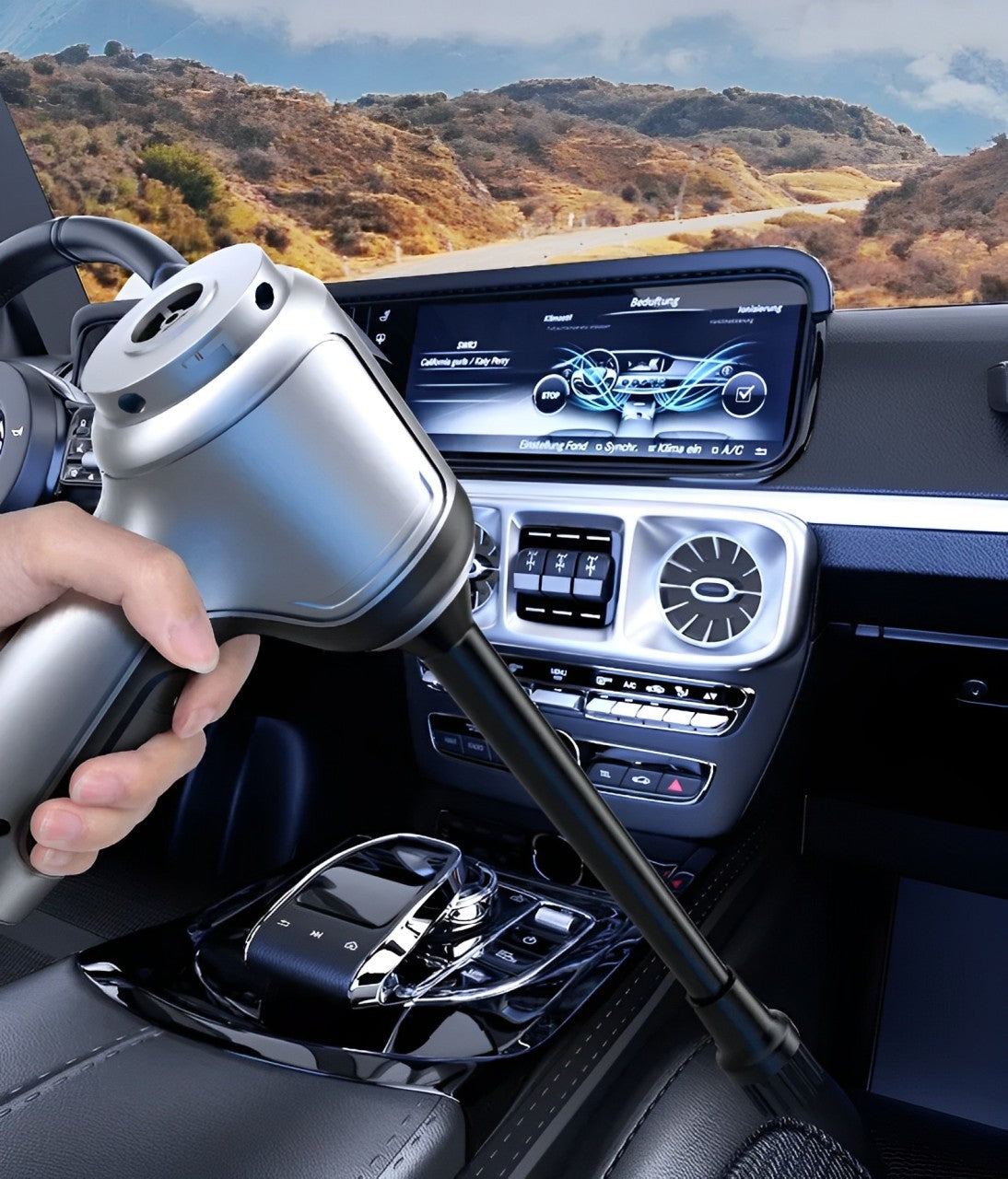 Handheld Cordless Vacuum Cleaner with 95000Pa Suction for Car & Home Use, Lightweight 1.2 lb Rechargeable Portable Vacuum with Child Lock