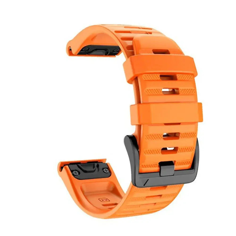 Silicone Sport Watch Band 22mm 26mm Quick Release Strap for Active Lifestyle Fitness Running Gym Workout Wearable Accessory Replacement