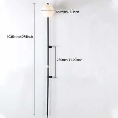 Plug-In Wall Sconce Light with Adjustable Arm for Bedroom Living Room Hallway Office Black White Modern Minimalist Reading Lamp Fixture Easy
