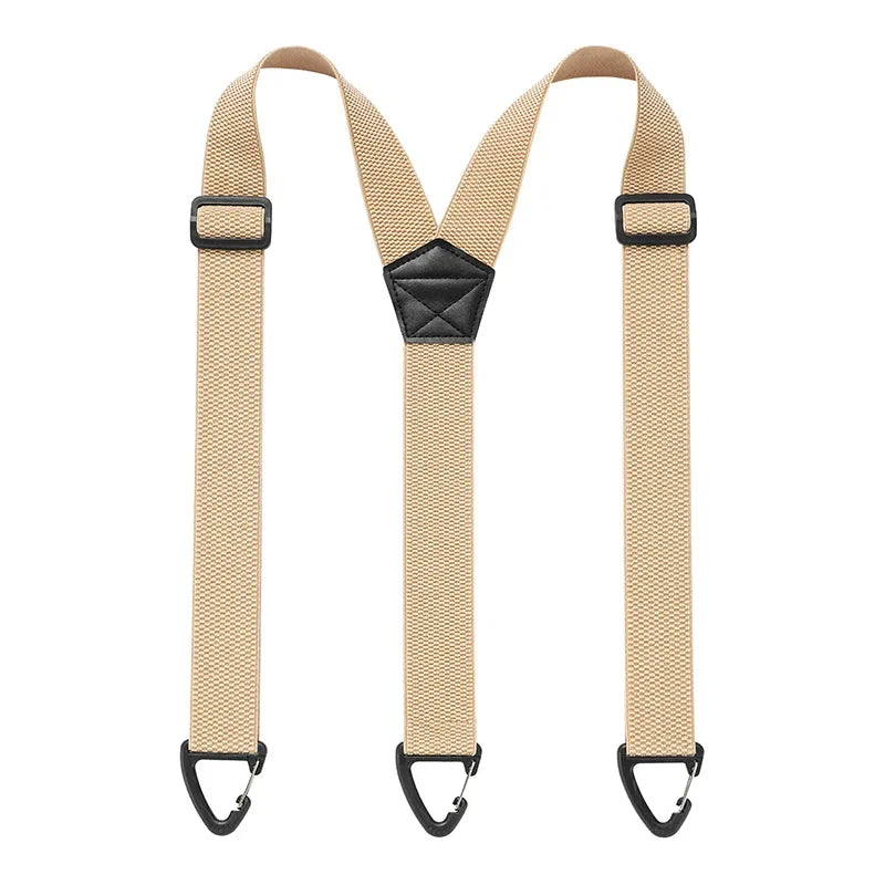 Adjustable Work Suspenders with Metal Clips – X-Back & Y-Back Designs for Men