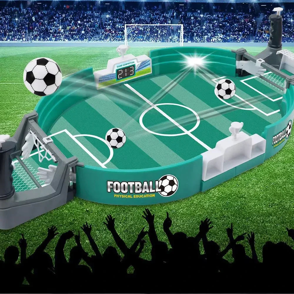 Desktop Foosball Set Compact Family Action Game for Kids & Adults Recreation Room Fun