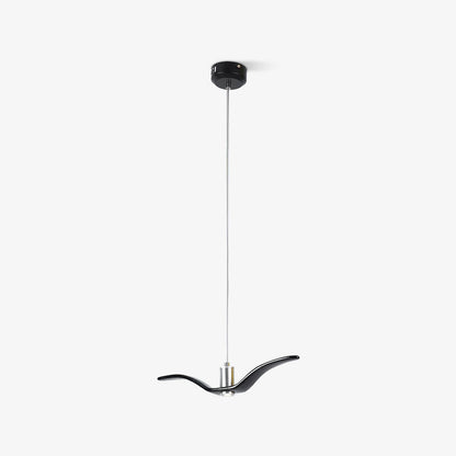 Suspension sculpturale en forme d'oiseau avec éclairage LED à hauteur réglable, filaire, pour îlots de cuisine, tables de salle à manger et espaces de vie, en blanc ou
