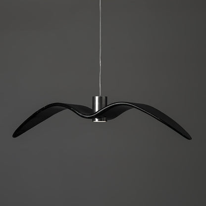 Suspension sculpturale en forme d'oiseau avec éclairage LED à hauteur réglable, filaire, pour îlots de cuisine, tables de salle à manger et espaces de vie, en blanc ou