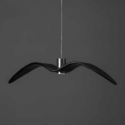 Suspension sculpturale en forme d'oiseau avec éclairage LED à hauteur réglable, filaire, pour îlots de cuisine, tables de salle à manger et espaces de vie, en blanc ou