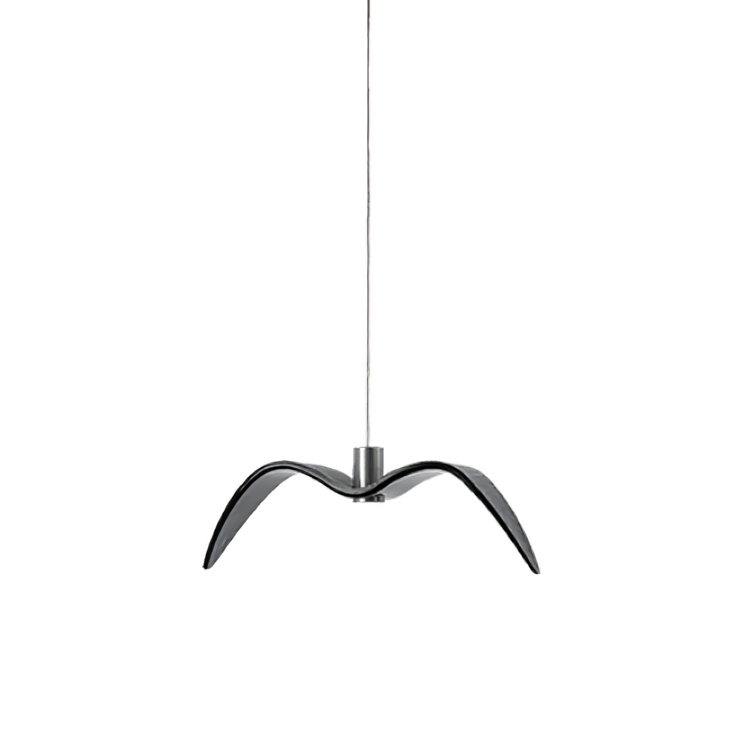 Suspension sculpturale en forme d'oiseau avec éclairage LED à hauteur réglable, filaire, pour îlots de cuisine, tables de salle à manger et espaces de vie, en blanc ou