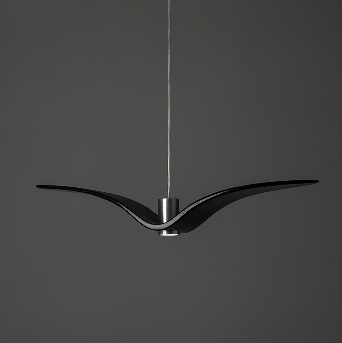 Suspension sculpturale en forme d'oiseau avec éclairage LED à hauteur réglable, filaire, pour îlots de cuisine, tables de salle à manger et espaces de vie, en blanc ou