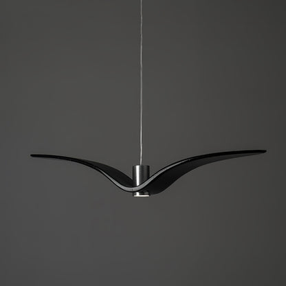Suspension sculpturale en forme d'oiseau avec éclairage LED à hauteur réglable, filaire, pour îlots de cuisine, tables de salle à manger et espaces de vie, en blanc ou