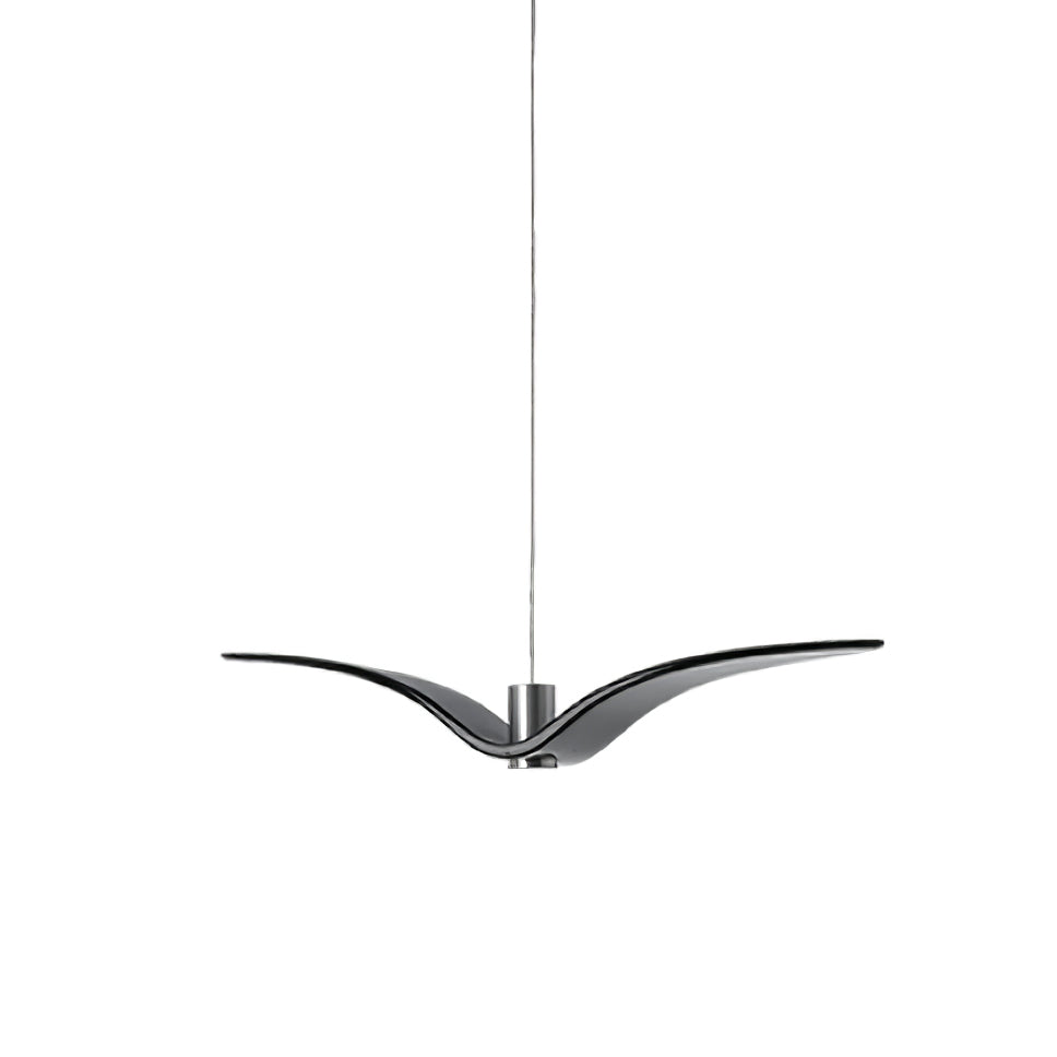 Suspension sculpturale en forme d'oiseau avec éclairage LED à hauteur réglable, filaire, pour îlots de cuisine, tables de salle à manger et espaces de vie, en blanc ou