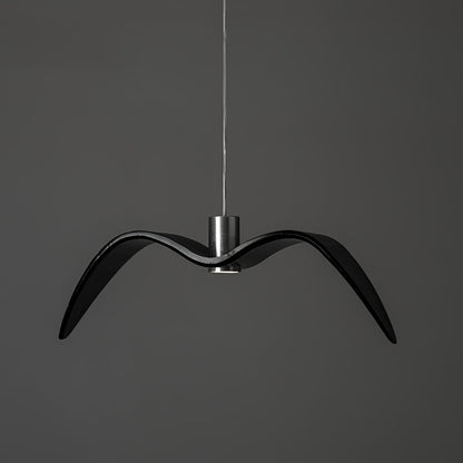 Suspension sculpturale en forme d'oiseau avec éclairage LED à hauteur réglable, filaire, pour îlots de cuisine, tables de salle à manger et espaces de vie, en blanc ou