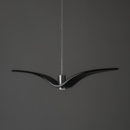 Suspension sculpturale en forme d'oiseau avec éclairage LED à hauteur réglable, filaire, pour îlots de cuisine, tables de salle à manger et espaces de vie, en blanc ou