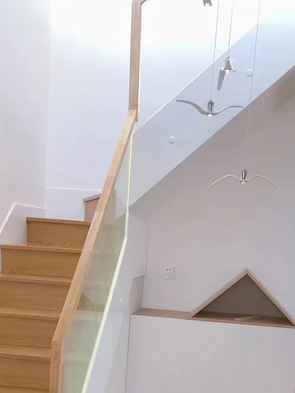 Suspension sculpturale en forme d'oiseau avec éclairage LED à hauteur réglable, filaire, pour îlots de cuisine, tables de salle à manger et espaces de vie, en blanc ou