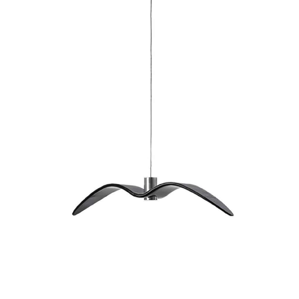Suspension sculpturale en forme d'oiseau avec éclairage LED à hauteur réglable, filaire, pour îlots de cuisine, tables de salle à manger et espaces de vie, en blanc ou
