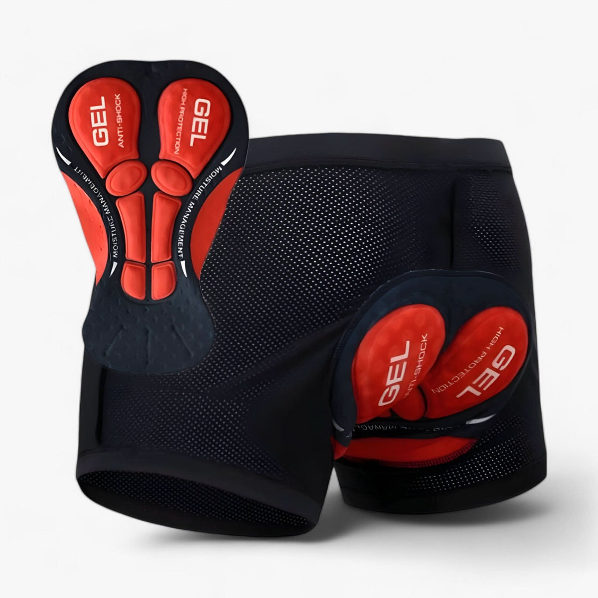 Shorts de cyclisme pour homme et femme avec rembourrage, cuissard de vélo avec gel 5D, tissu extensible respirant, short de vélo taille basse sans couture