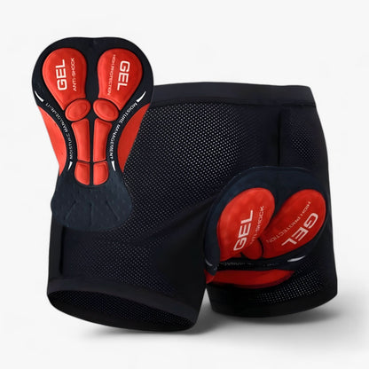Shorts de cyclisme pour homme et femme avec rembourrage, cuissard de vélo avec gel 5D, tissu extensible respirant, short de vélo taille basse sans couture