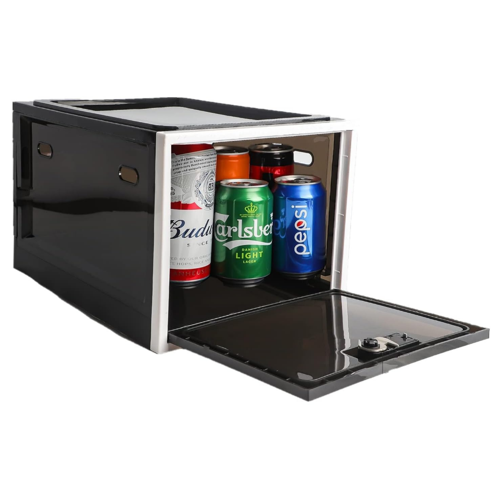 Secure Storage Bin | Lockable Food Storage Container with Combination Lock | Ideal for Refrigerator Organization
