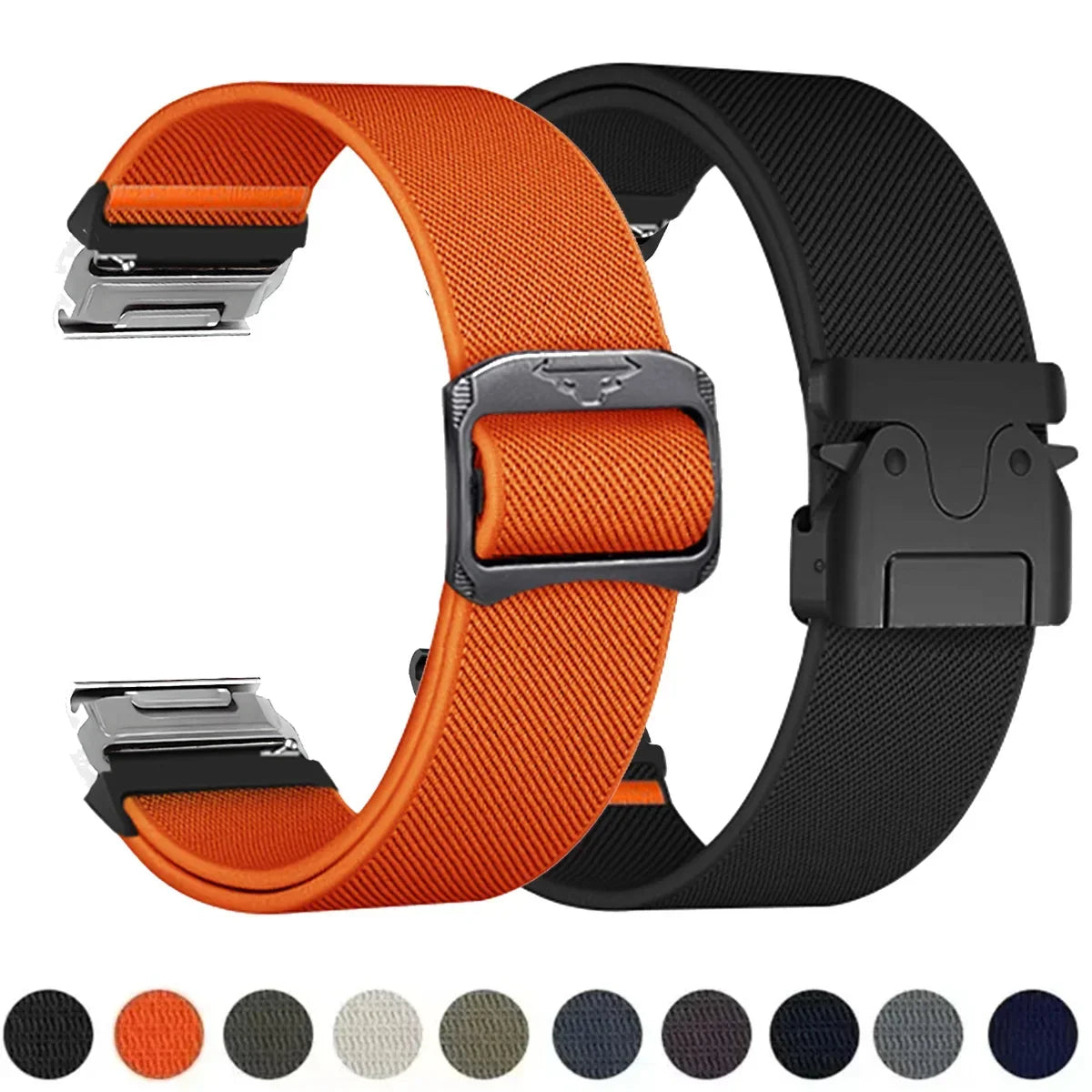 Tactical Nylon Watch Band for Active Smartwatches – Adjustable, Durable Wrist Strap in Multiple Widths – Compatible Replacement