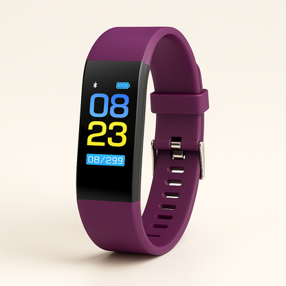Health Tracking Smartwatch for Seniors | Heart Rate & Blood Pressure Monitor | Large Display Fitness Watch | Rechargeable Activity Tracker
