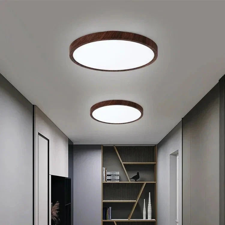 Serene Light | Ultra-Thin Flush Mount with Japandi-Inspired Design | Soft Ambient Illumination for Modern Spaces