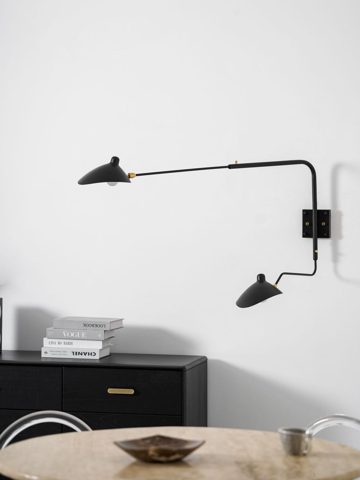 Articulating Wall Lamp with Extending Arm 47-55 Inches Aluminum LED Fixture for Bedroom Reading Nook Living Room Hallway Accent Lighting Ind