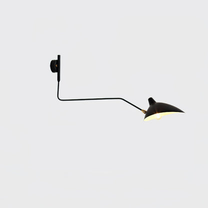 Articulating Wall Lamp with Extending Arm 47-55 Inches Aluminum LED Fixture for Bedroom Reading Nook Living Room Hallway Accent Lighting Ind