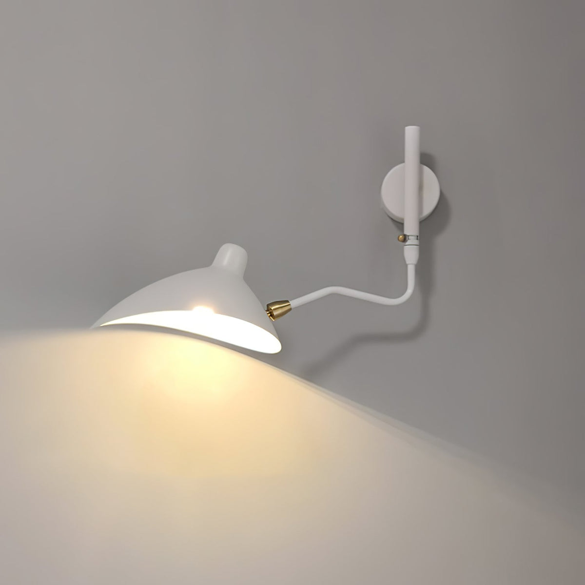 Articulated Arm Wall Sconce Black Mid-Century Modern Adjustable Swing Lamp for Living Room Bedroom Home Office Reading Light