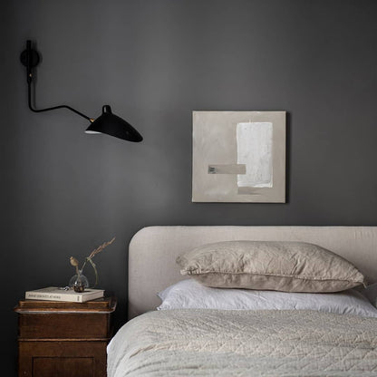 Articulated Arm Wall Sconce Black Mid-Century Modern Adjustable Swing Lamp for Living Room Bedroom Home Office Reading Light