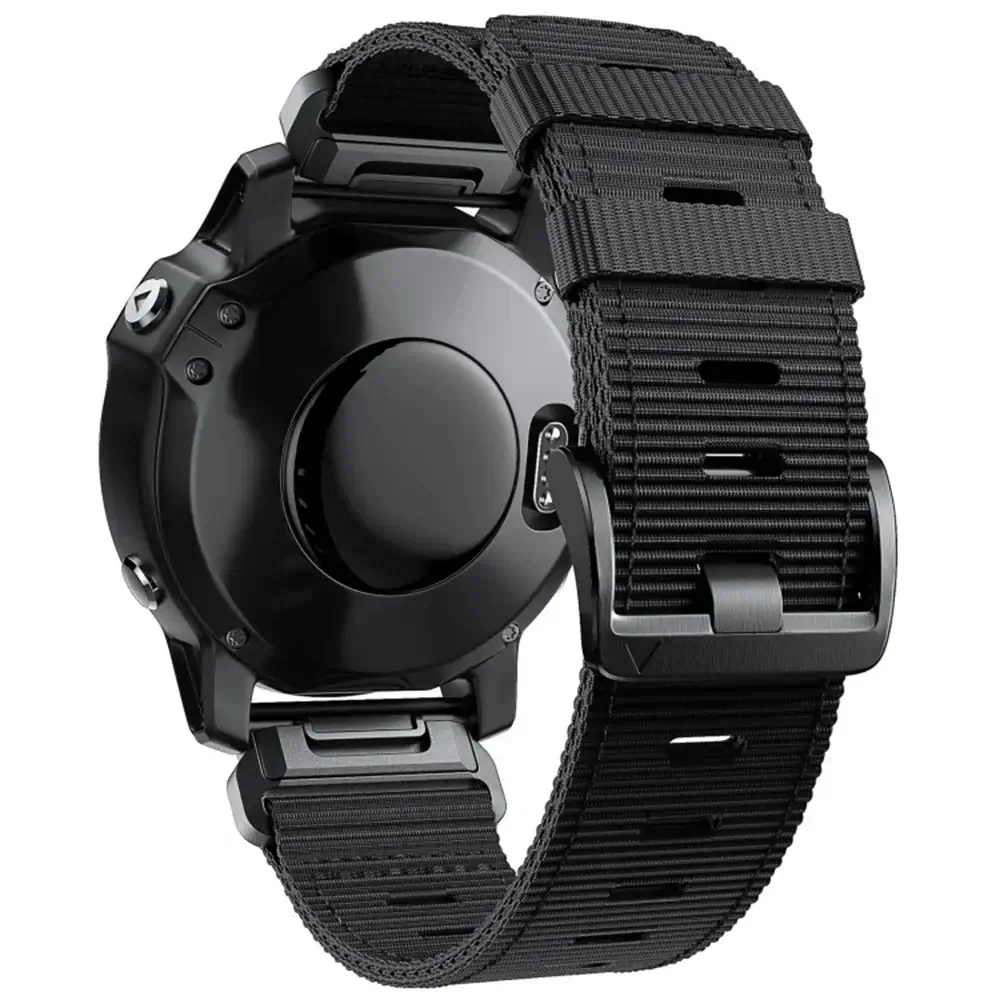 Tactical Woven Smartwatch Strap | Quick-Release Replacement Band for Fitness Tracking | Adjustable Lightweight Nylon Wristband