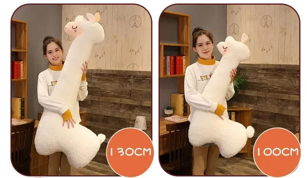 ALPACUDDLE – Peluche en alpaga douce, oreiller de sommeil pour le confort des enfants et la décoration de la chambre
