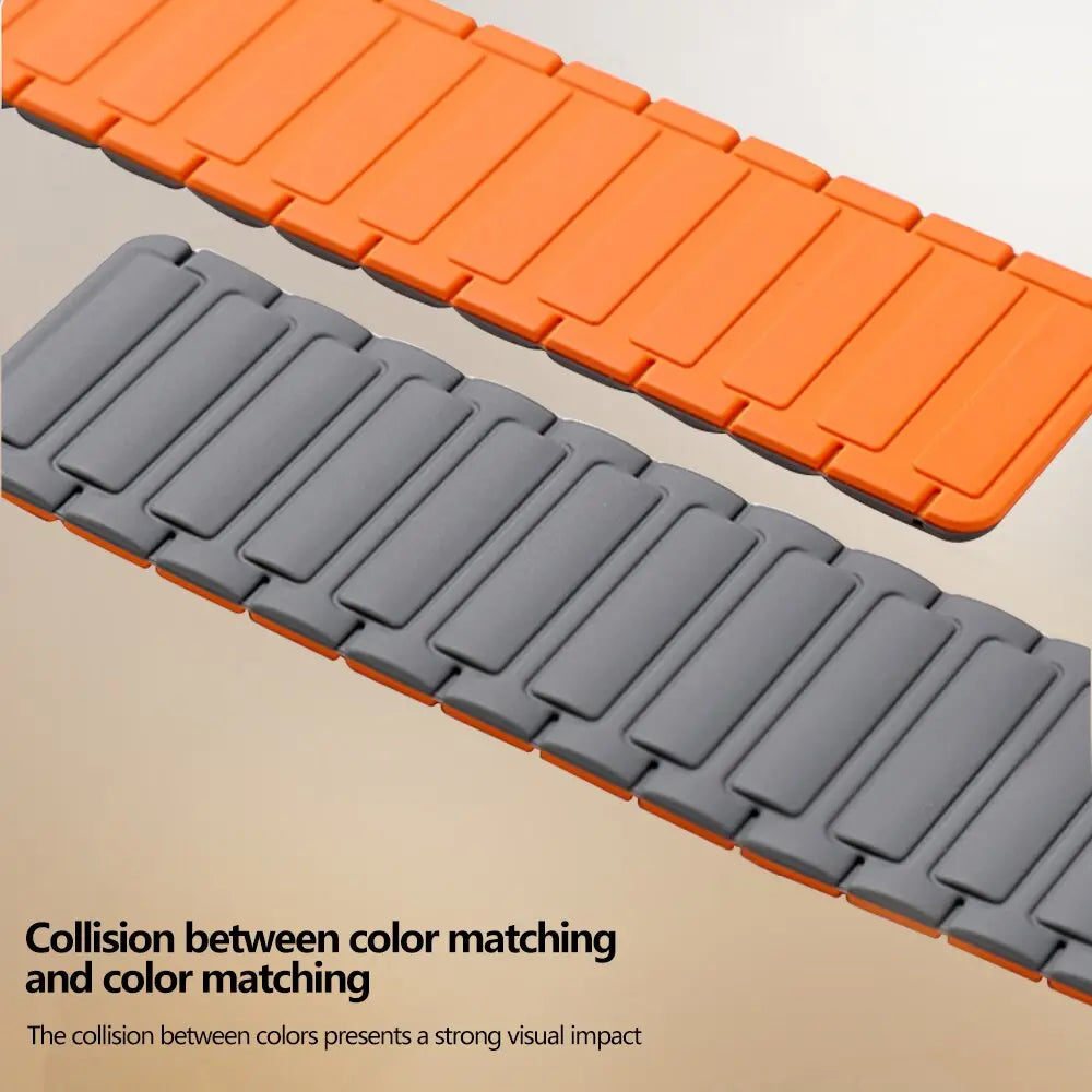 Stretchy Magnetic Sport Watch Strap with Quick-Adjust Fit for 38/40/41mm & 42/44/45/46/49mm Smartwatch Models
