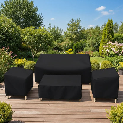 WEATHERVAULT – Ensemble de protection pour mobilier de terrasse, 4 pièces