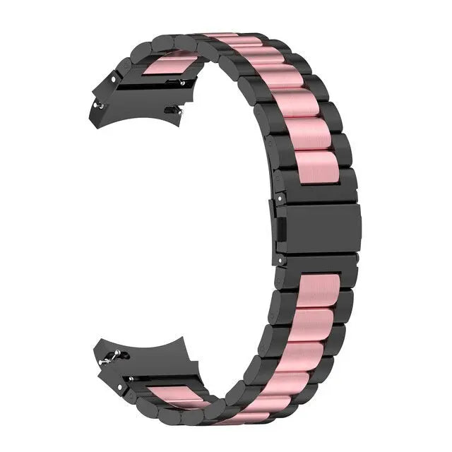 Stainless Steel Watch Band for Samsung Galaxy Watch 4 & 5 – Quick-Release Metal Strap with Adjustable Links, Compatible with 40mm 44mm