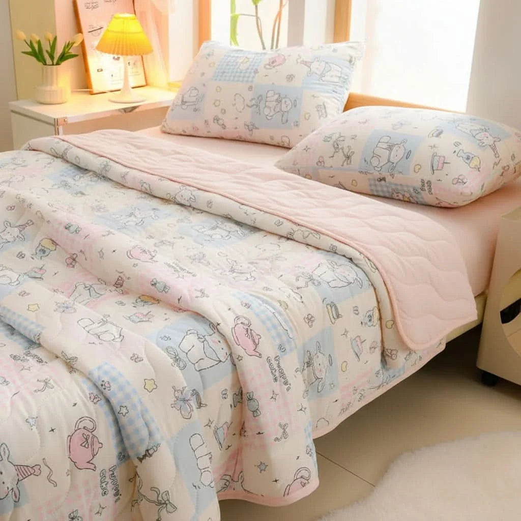 FLORABREEZE – Floral Summer Blanket Soft Breathable Comfort
