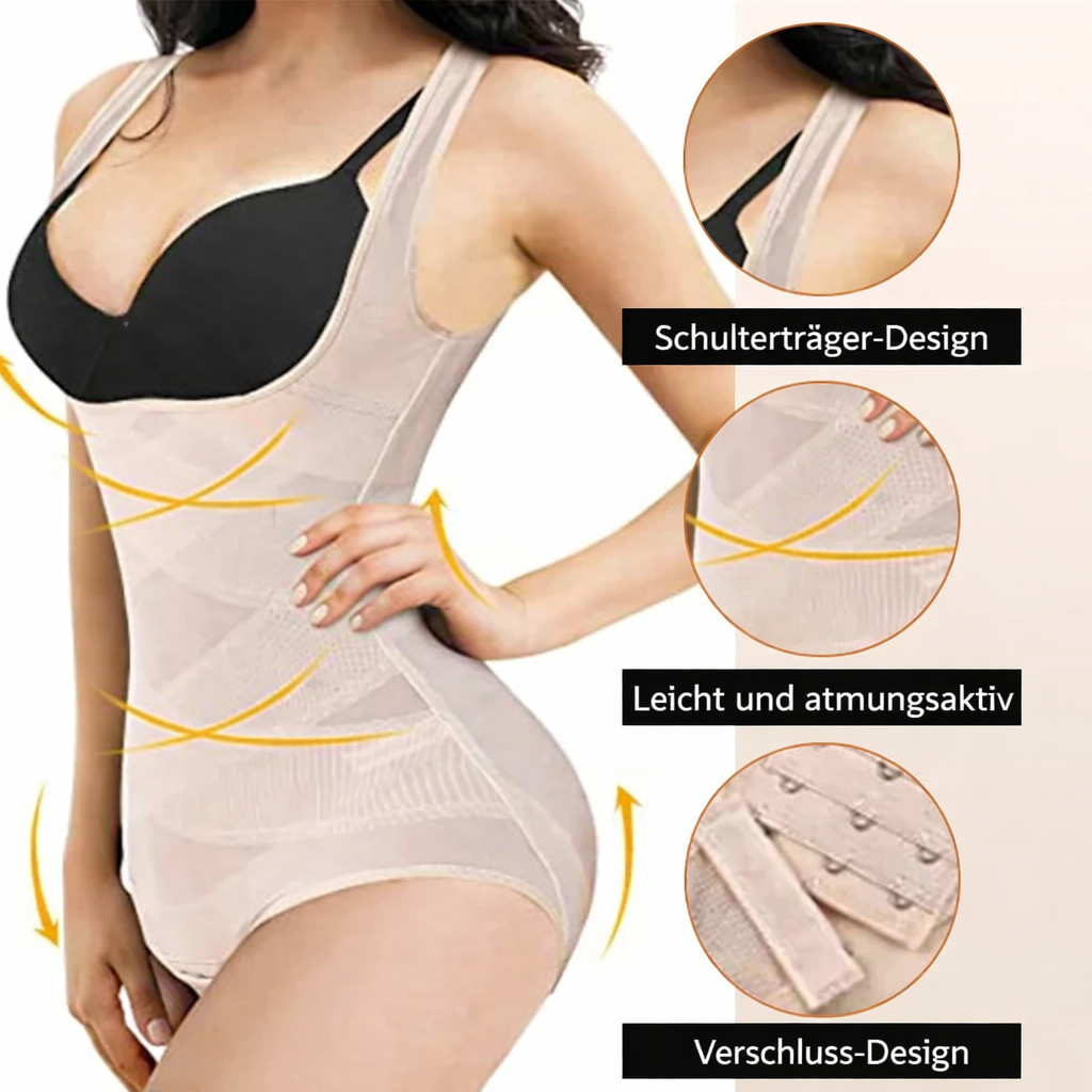 Seamless Body Shaper for Women | Tummy Control & Waist Slimming Bodysuit | Smoothing Shapewear for Everyday Wear, Work & Special Occasions