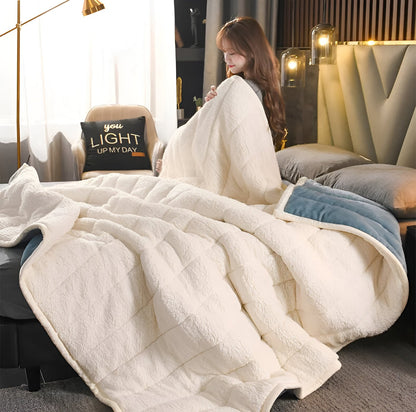 Couverture en polaire de luxe | Couverture chaude ultra-douce au design élégant | Parfaite pour des soirées cocooning