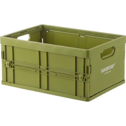 Collapsible Plastic Bin 14 x 10 x 7 Inches Gray Office File Holder Letter-Size Lightweight Desk Organizer Nestable Container for Home Worksp