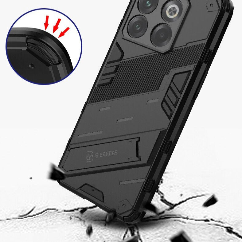 Reinforced Phone Case with Built-In Stand for OnePlus 15 13 12 11 10 Nord – Drop Protection Kickstand Cover Heavy Duty Shield