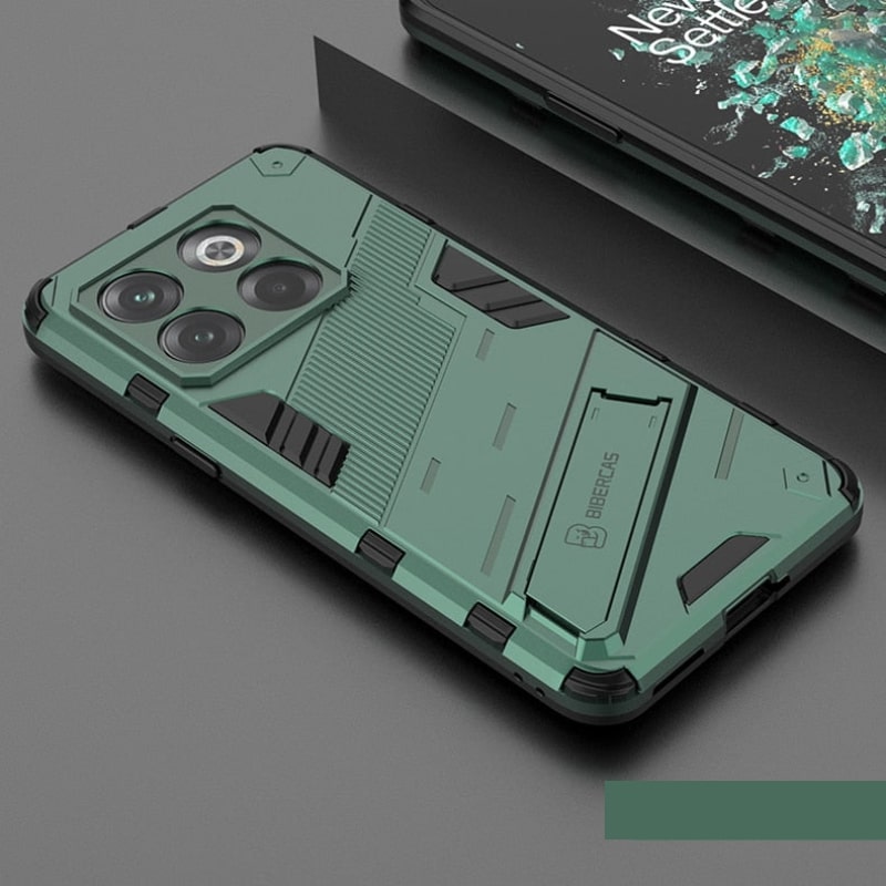 Reinforced Phone Case with Built-In Stand for OnePlus 15 13 12 11 10 Nord – Drop Protection Kickstand Cover Heavy Duty Shield