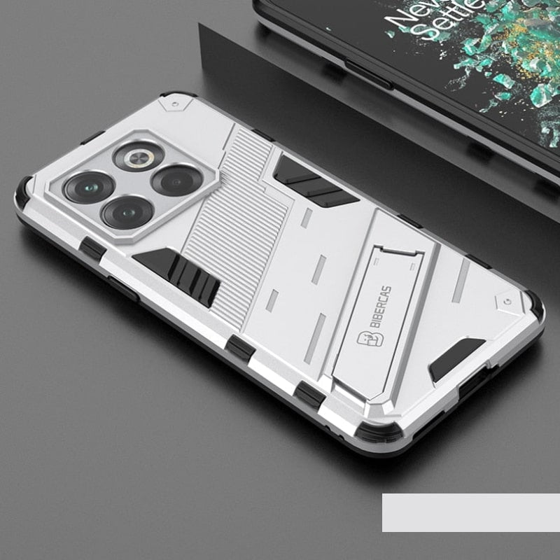 Reinforced Phone Case with Built-In Stand for OnePlus 15 13 12 11 10 Nord – Drop Protection Kickstand Cover Heavy Duty Shield