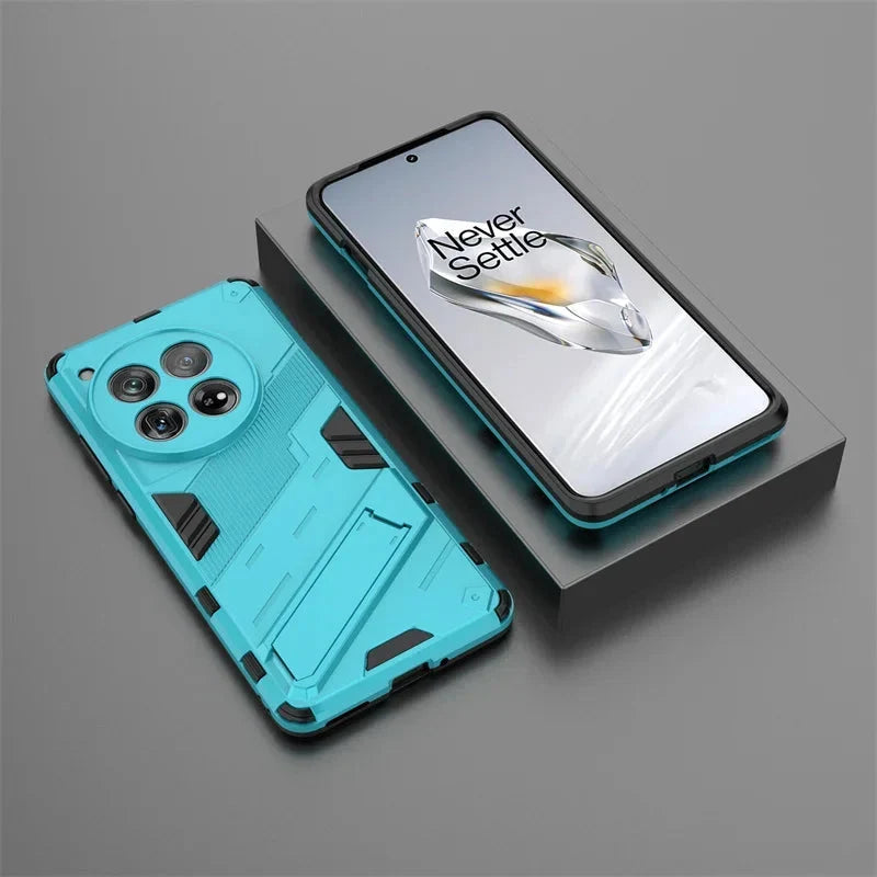 Reinforced Phone Case with Built-In Stand for OnePlus 15 13 12 11 10 Nord – Drop Protection Kickstand Cover Heavy Duty Shield